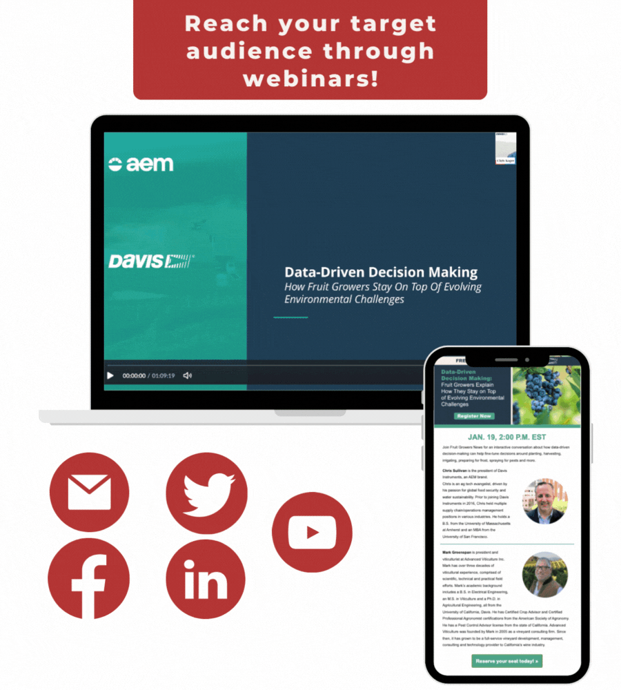 Reach your target audience through webinars